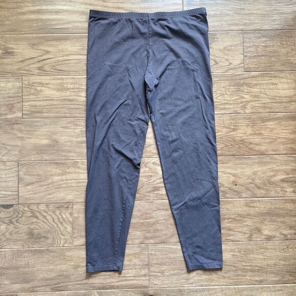 Blue Fish Clothing Leggings Size 2 Brown Organic Cotton Blend Lagenlook - Picture 1 of 8